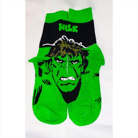 Disney Anime Socks Avengers Marvel Cartoon Figure The Hulk Unisex NW WOT - Picture 3 of 6
